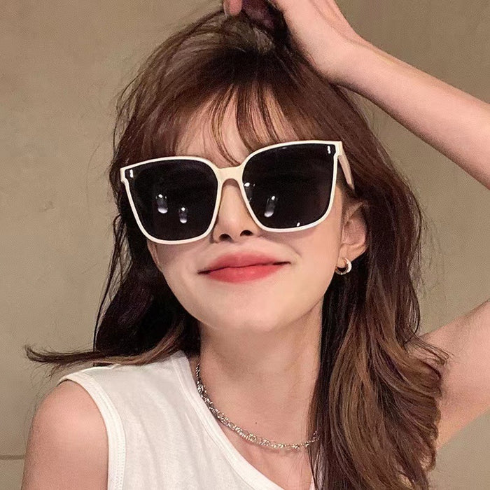 Wholesale Sunglasses Female Large Frame Black Sunglasses Sunglasses