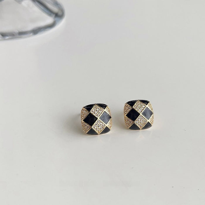 Wholesale Advanced and luxurious style collection with silver needles, fashionable new earrings, versatile earrings with temperament