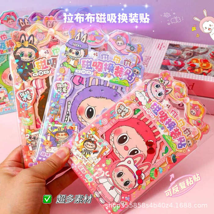 Wholesale Random Magnetic Dress-Up Sticker Book Magnet Sticker Dress-Up Educational Toy