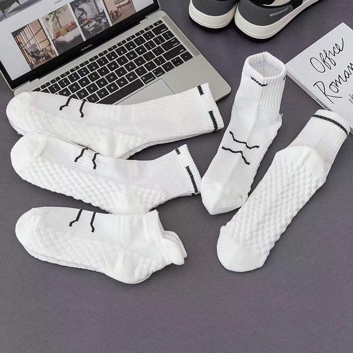 Wholesale Socks massage sole sports short tube socks, sweat absorbing and odor proof basketball socks, mesh sports boat socks