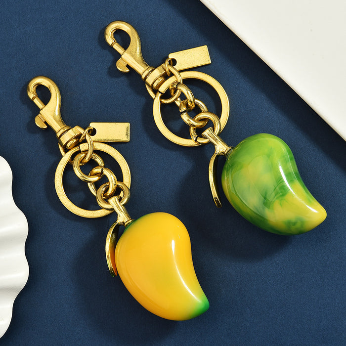 Wholesale Mango keychain fruit pendant bag pendant creative keychain