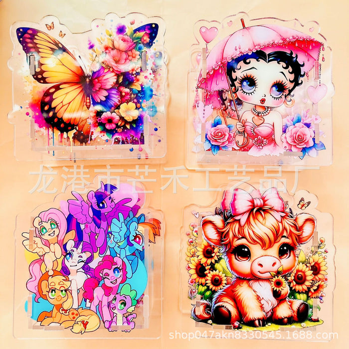 Wholesale Plastic Creative Cute Cartoon Acrylic Pencil Case JDC-PC-MangH005