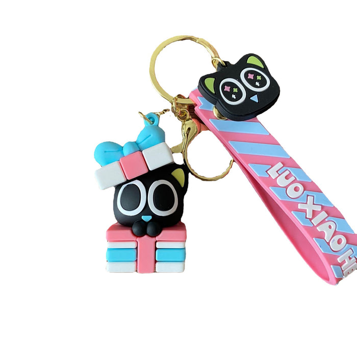 Wholesale Silicone Cartoon Doll Keychain JDC-KC-MingT203