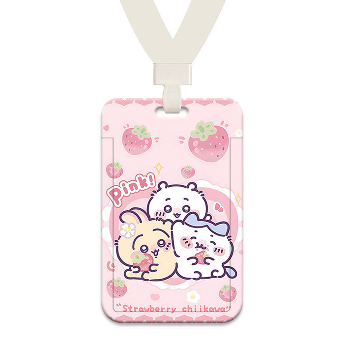 Wholesale Cute Cartoon Card Holder Lanyard Keychain