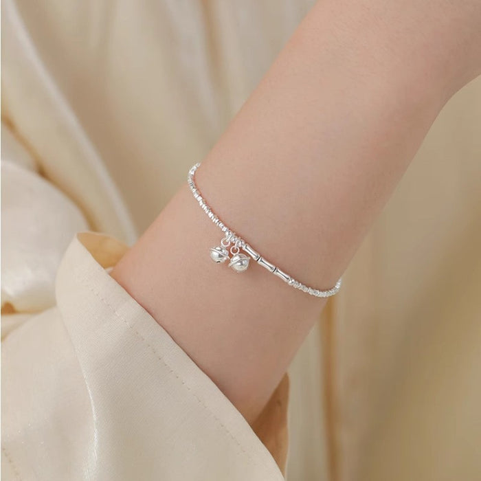 Wholesale Pure silver bracelet, bead, niche temperament, versatile accessory