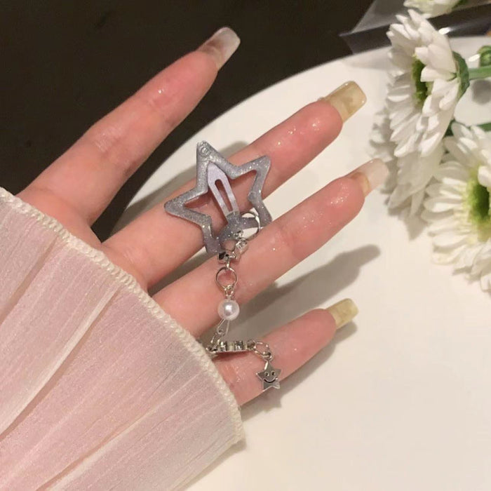 Wholesale Five-pointed Star Tassel Hairpin Pendant Chain Side Hairpin Hair Accessories