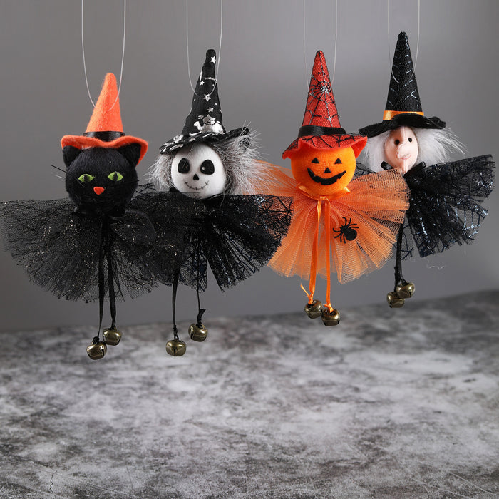 Wholesale Decoration Party Bar Decoration Pumpkin Ghost Witch Black Cat Pendant y Witch Pendant
