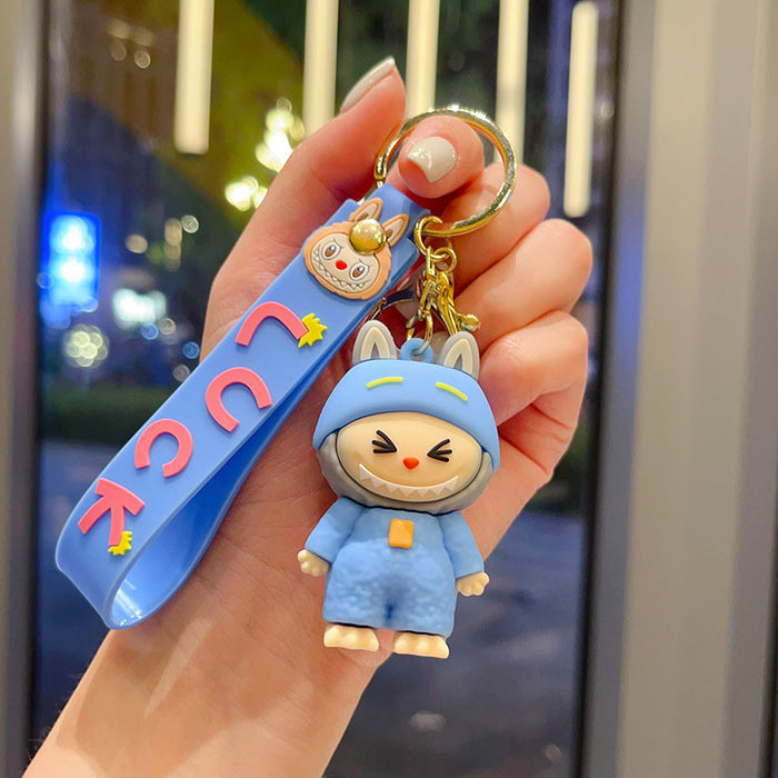 Wholesale Cross-dressing doll cartoon keychain cute couple school bag pendant car keychain claw machine small gift