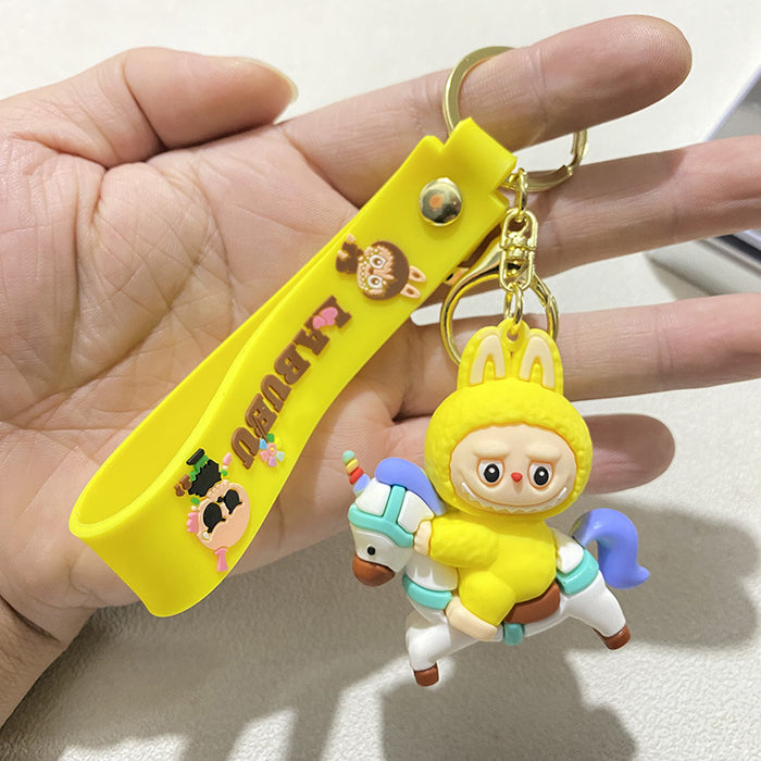 Wholesale Cartoon Sheep Keychain Unicorn Stereo Silicone Doll Gift Car Bag Pendant