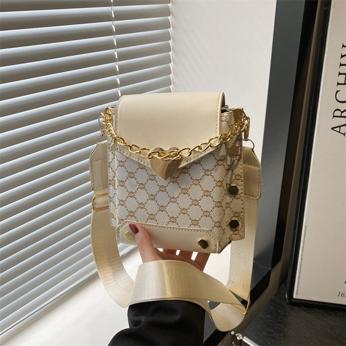 Wholesale Texture Vertical Retro Trendy Mobile Phone Bag Storage Bag Single Shoulder Crossbody Bag