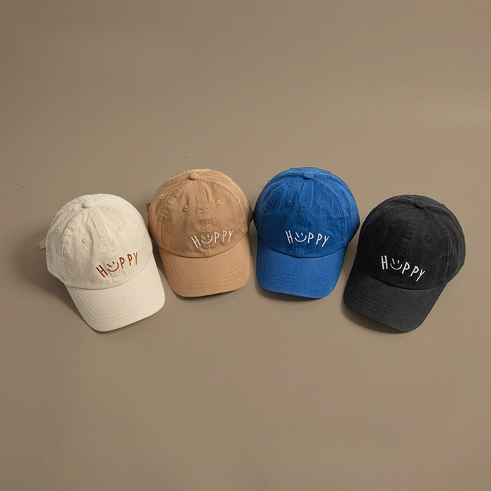 Wholesale Minimally embroidered soft top duckbill cap, versatile for couples, fashionable baseball cap