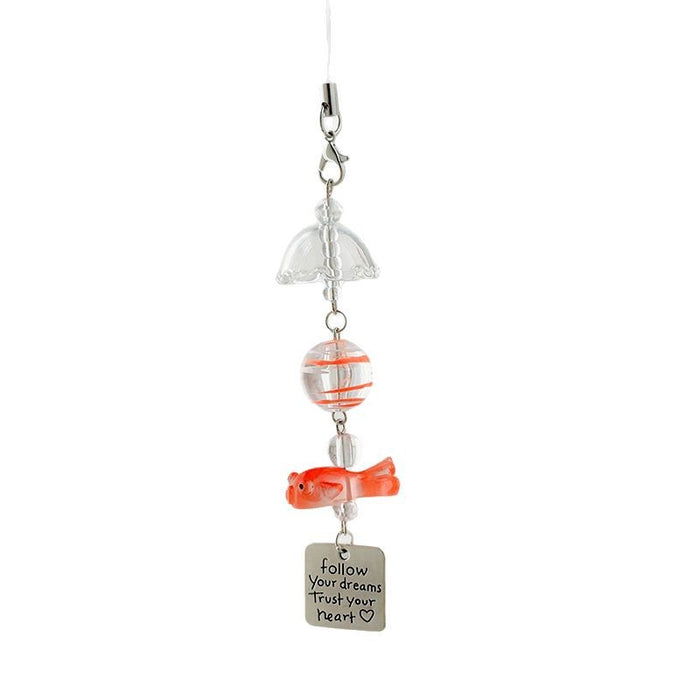 Wholesale Cute Goldfish Wind Chimes Pendant Personality Mobile Phone Chain  Hanging Ornaments