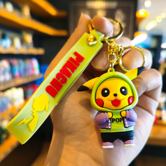 Wholesale Rubber Cartoon Doll Keychain JDC-KC-Tingm172