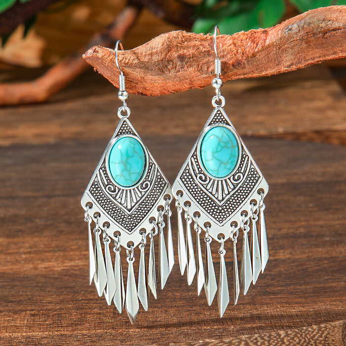 Wholesale Bohemian Drop Acrylic Earrings Vintage Fashion Accessory MOQ≥2
