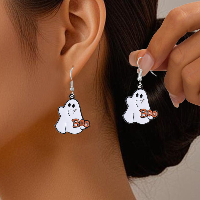 Wholesale Ghost Earring Set Gothic Pumpkin Scythe Pendant Earrings Jewelry