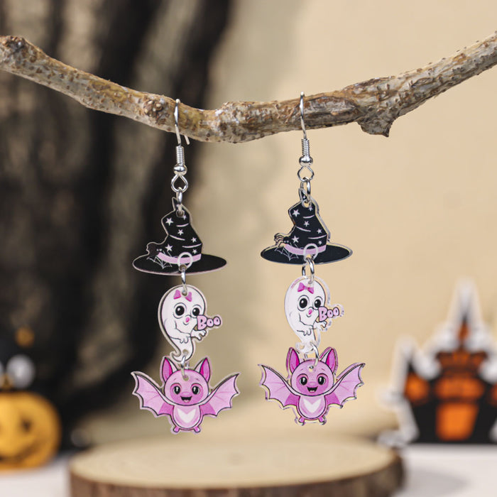 Wholesale  Civet Cat Ghost Earrings Acrylic Earrings