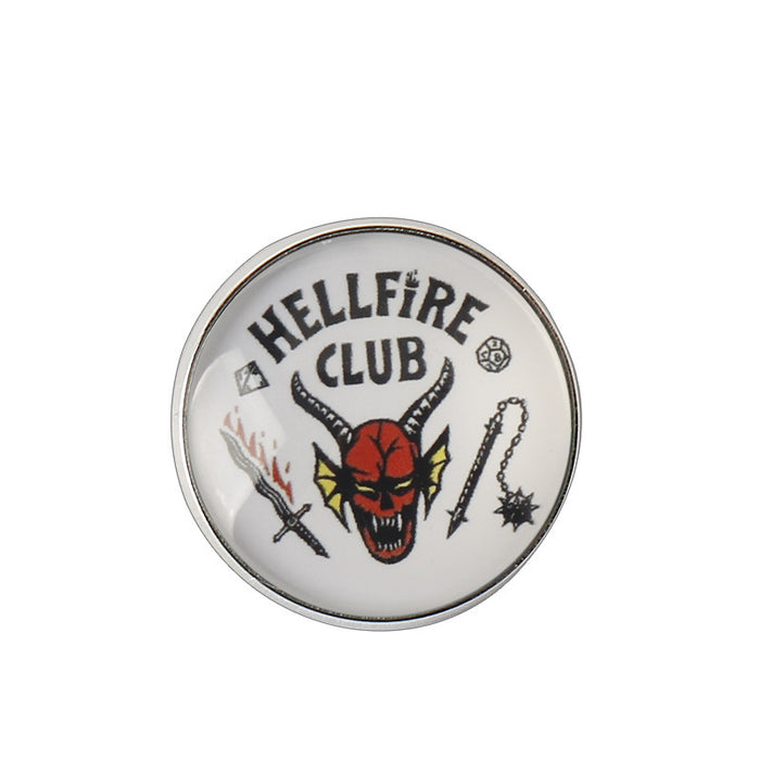 Wholesale Fashionable film and television peripheral alloy round brooches