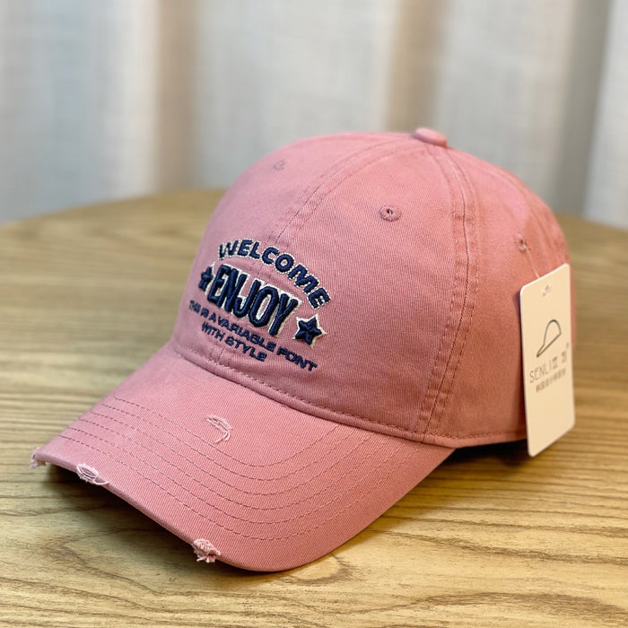 Wholesale three-dimensional embroidered letters baseball cap children's sunshade cap small face