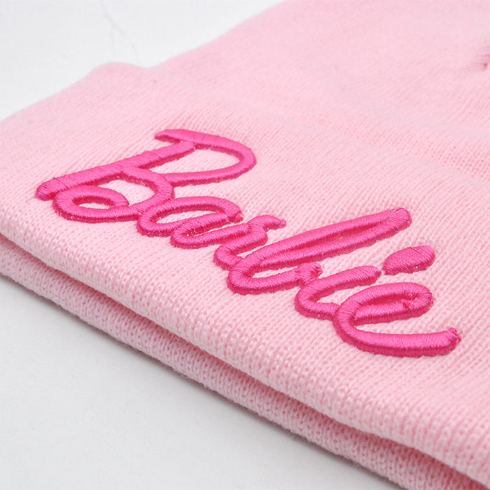 Wholesale Pink 3D Embroidery Wool Knitted Hat JDC-FH-HaiPu015