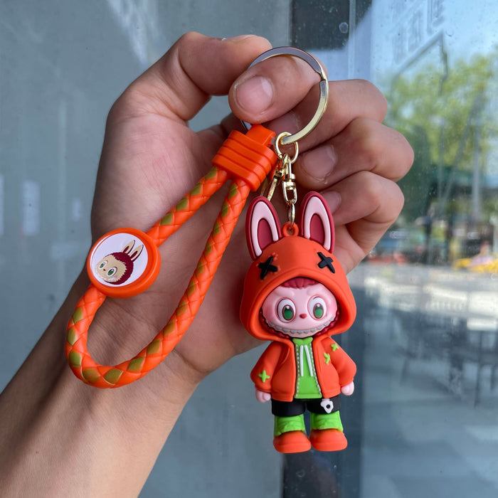 Wholesale Keychain cartoon 3D figurine backpack pendant car keychain