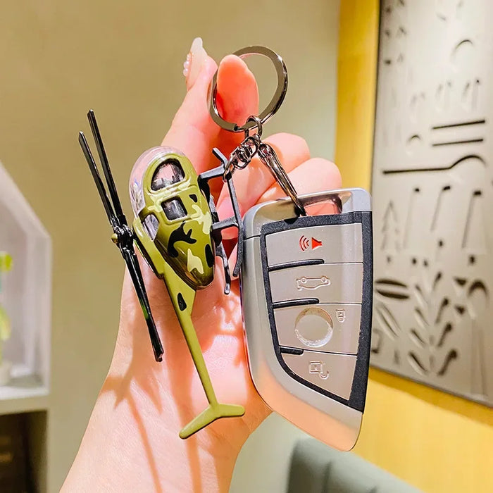 Wholesale Creative personality alloy cartoon car keychain backpack pendant