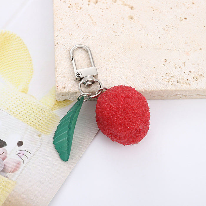 Wholesale Fruity PVC Keychain Chic Decorative Accessory for Bag Charm or Gift MOQ≥2