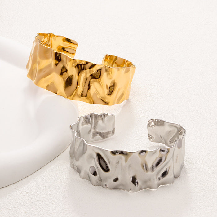 Wholesale Stainless steel adjustable bracelet wide version fashionable bracelet