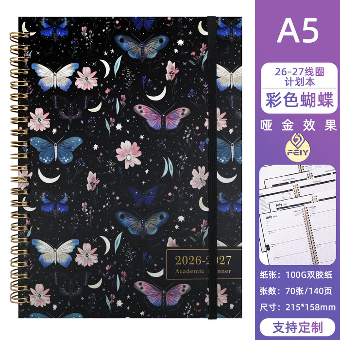 Wholesale Blooming Flowers A5 Coil Notebook Stylish Gift for Planners and Journaling