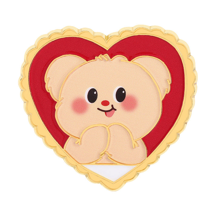Wholesale Cartoon Coffee Cup Shape Brooch Pin Set Zinc Alloy Decorative Accent