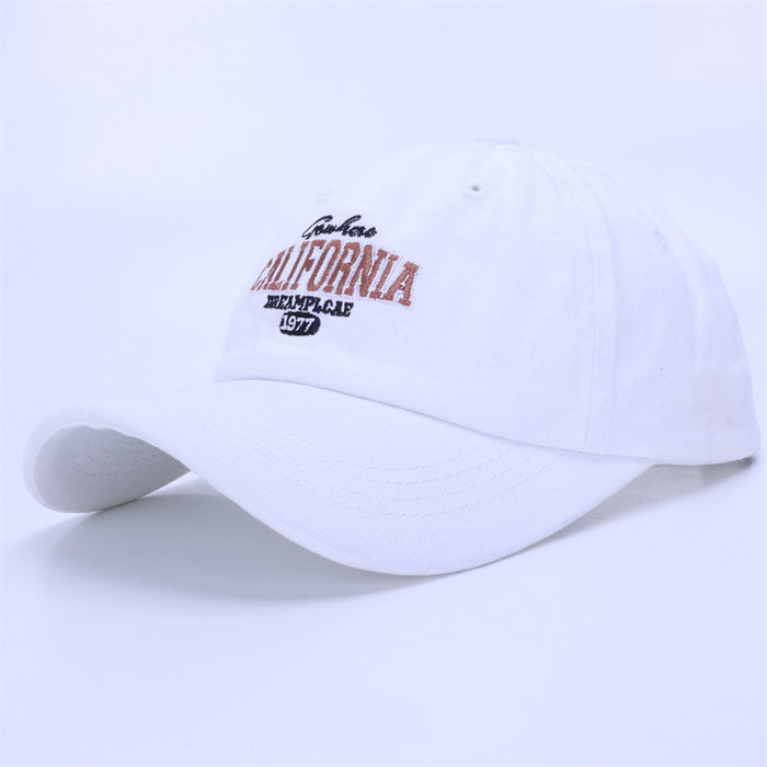 Wholesale New Fashionable Embroidered Letter Baseball Hat Spring/Summer Washed Cotton Sunshade Duck Tongue Hat