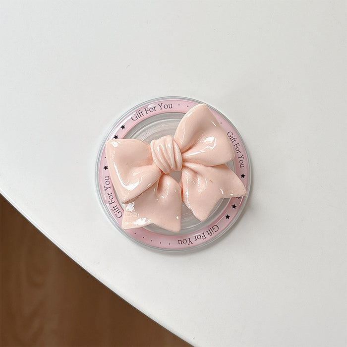 Wholesale Solid-Color Bowknot Magnetic Phone Grips