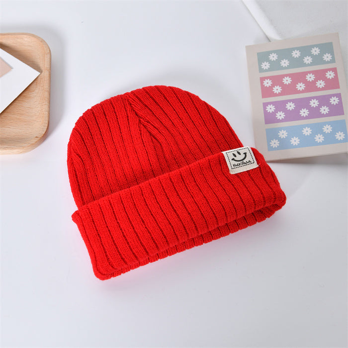Wholesale Casual, fashionable, warm knit hat, cute smiling face pullover hat