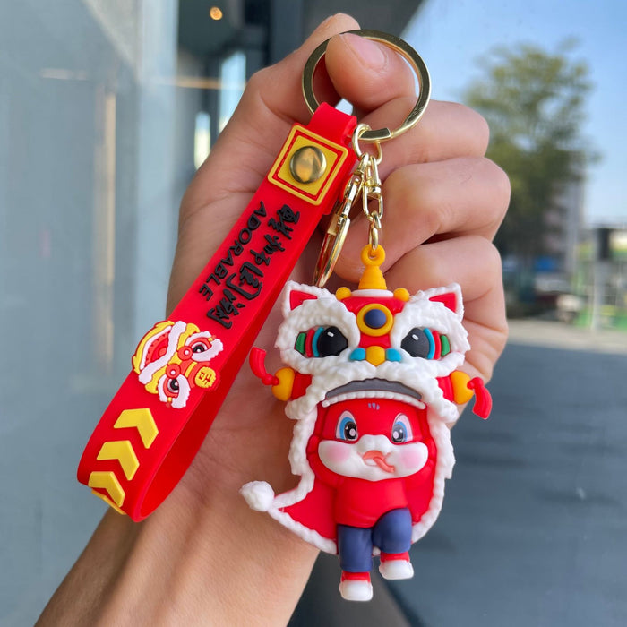 Wholesale Couple keychain, handbag pendant, car keychain, doll machine, small gift