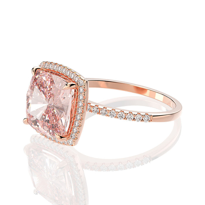 Wholesale Fashionable rose gold square ring