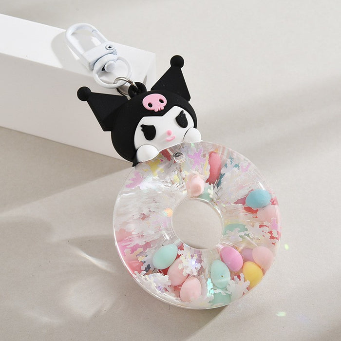 Wholesale Cartoon Quicksand Swim Ring Keychain