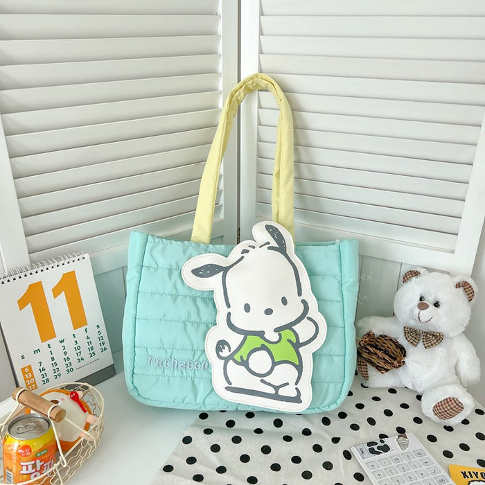 Wholesale New Cute Cartoon Down Cloth Handbag Girly Sweet Large Capacity Shoulder Bag Gift Bag JDC-SD-ZZ001