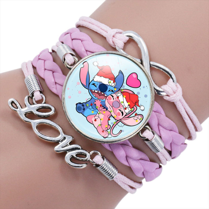 Wholesale Cartoon Braided Multi-layer Gemstone Bracelet JDC-BT-NH019