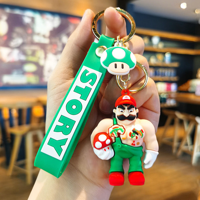 Wholesale Rubber Cartoon Doll Three-dimensional Keychain JDC-KC-Tingm088