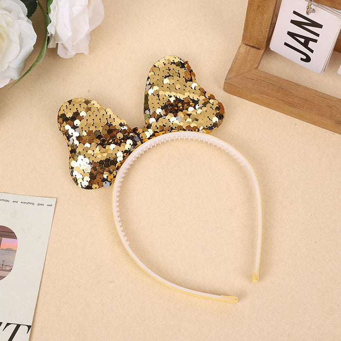 Wholesale children's bow sequins headband cartoon headband