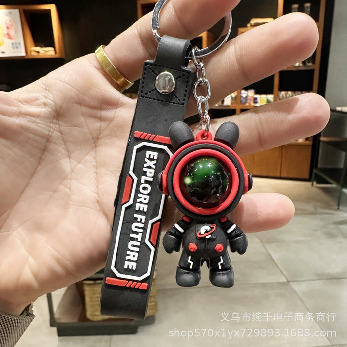Wholesale Cartoon astronaut keychain couple gift bag decoration creative car keychain pendant