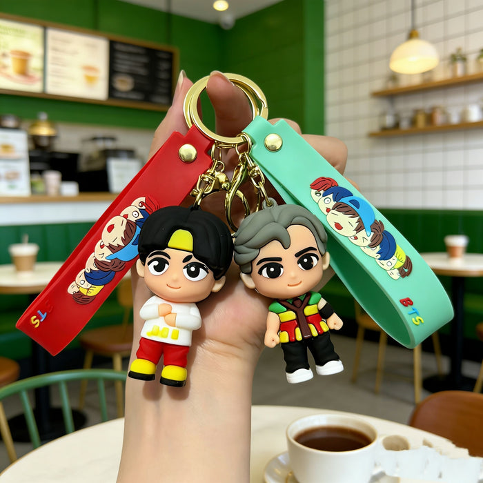 Wholesale Soft Rubber 3D Doll Keychain Backpack Pendant Trendy Decorative Accessory Gift