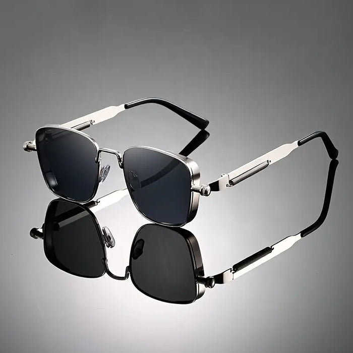 Wholesale New retro box metal sunglasses