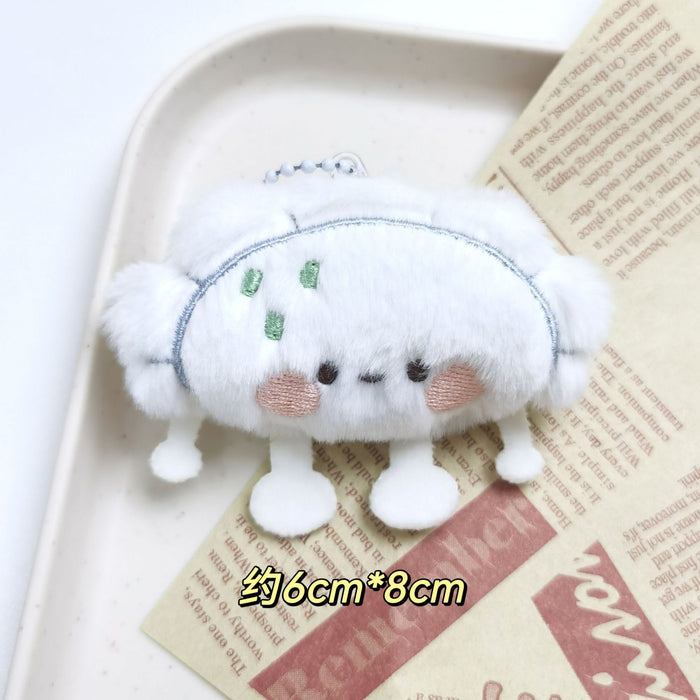 Wholesale Cute Cartoon Plush Doll Dumplings,  Buns,  Sushi Keychain Pendant,  Bag Pendant,  Gourmet Doll Pendant