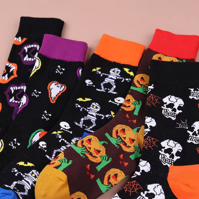Wholesale  pumpkin socks cross-border Amazon men and women couple socks long socks