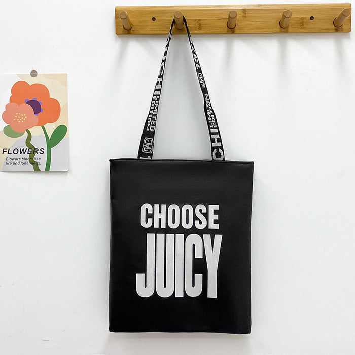 Wholesale Niche fashion printed shopping bag, one shoulder crossbody handbag