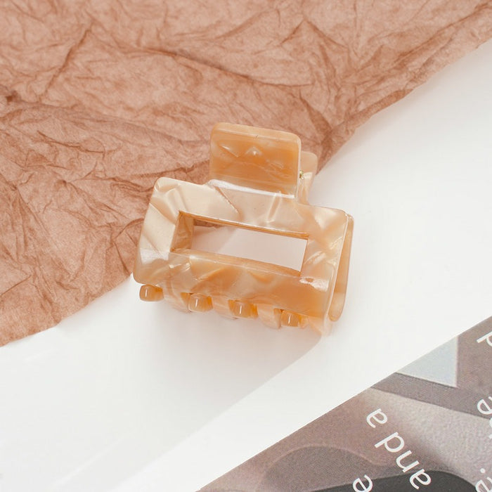 Wholesale Acetate Small Claw Clip Square Star Hollow Mermaid Color Hair Accessory