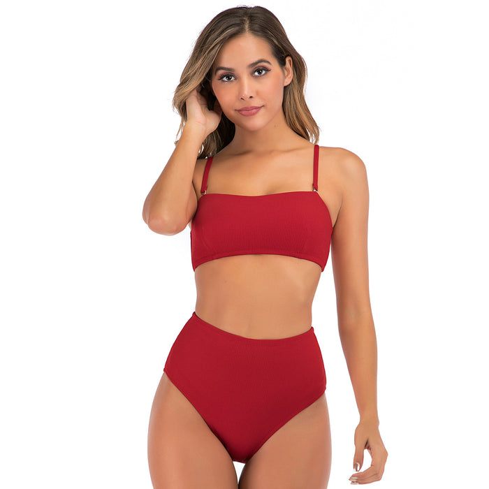 Wholesale Swimsuit Split Swimsuit Sexy Bikini High Waist Swimsuit Swimsuit