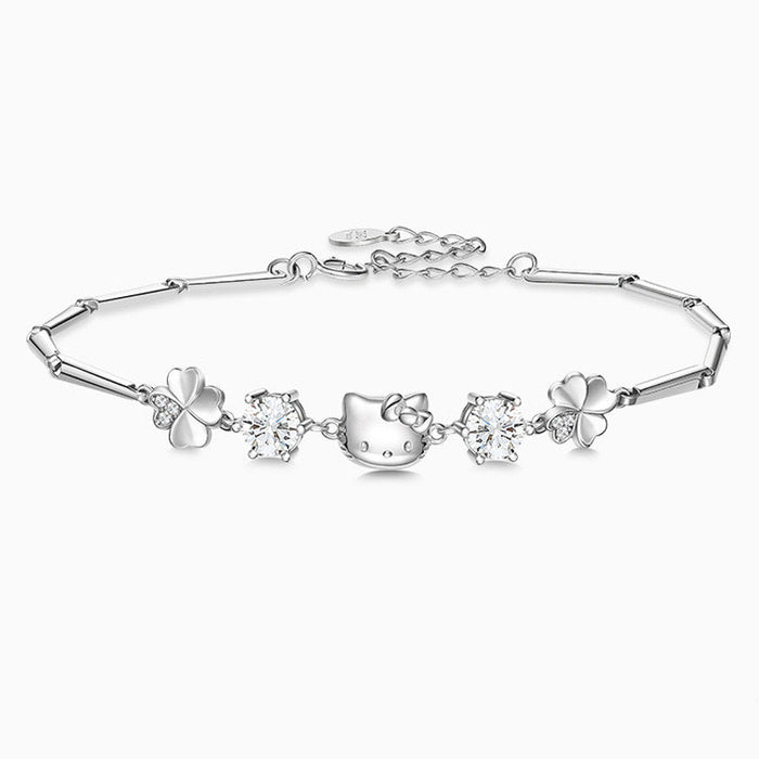 Wholesale Four leaf clover bracelet simple, light luxury, niche, exquisite, high-end design, cartoon bracelet