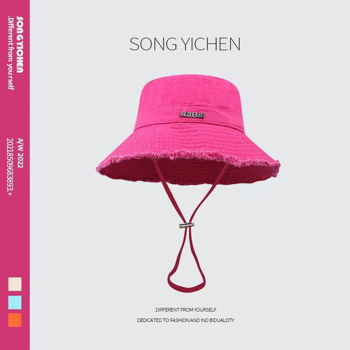 Wholesale Big-brimmed Fisherman Hat Holiday Hanging Hat Sunscreen Sunshade Hat