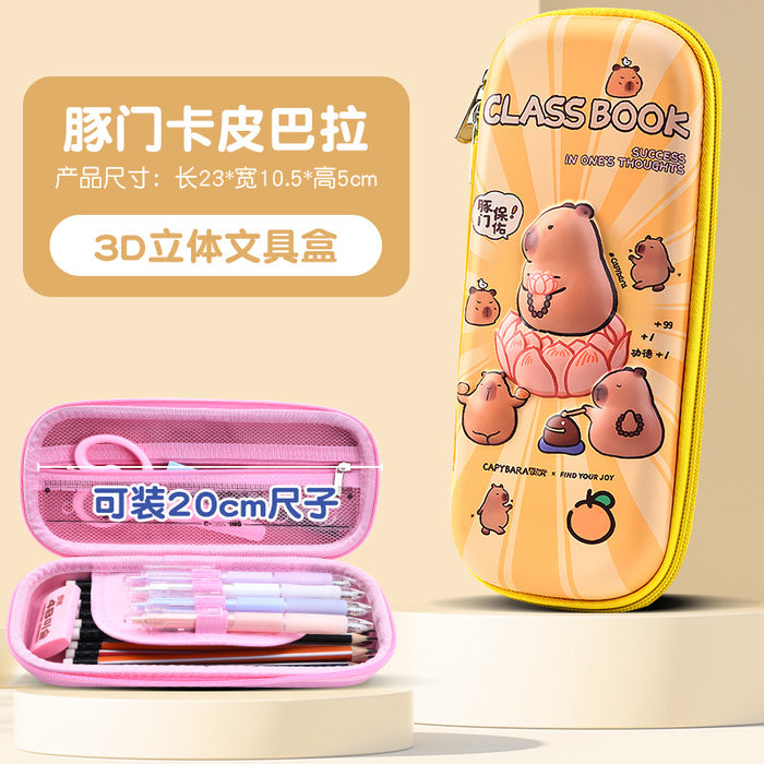 Wholesale Cartoon Pencil Case for Primary School Students Large Capacity Storage